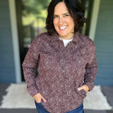 Brown Floral Claremont Jacket