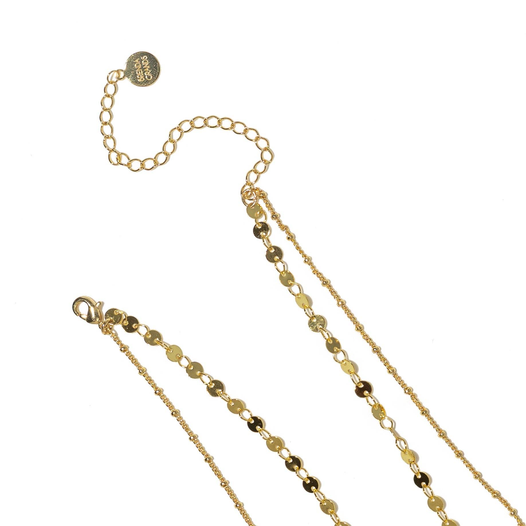 18K Gold Layered Circle Choker Brenda Grands Jewelry