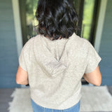 Oatmeal Hoodie Cardigan Sweater Tops- Cardigans STACCATO