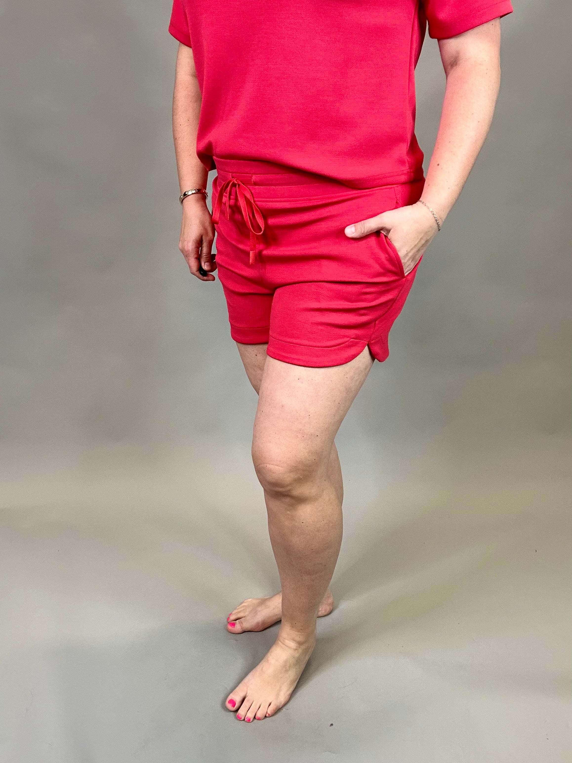 Red Rosie Shorts Bottoms - Shorts THREAD & SUPPLY