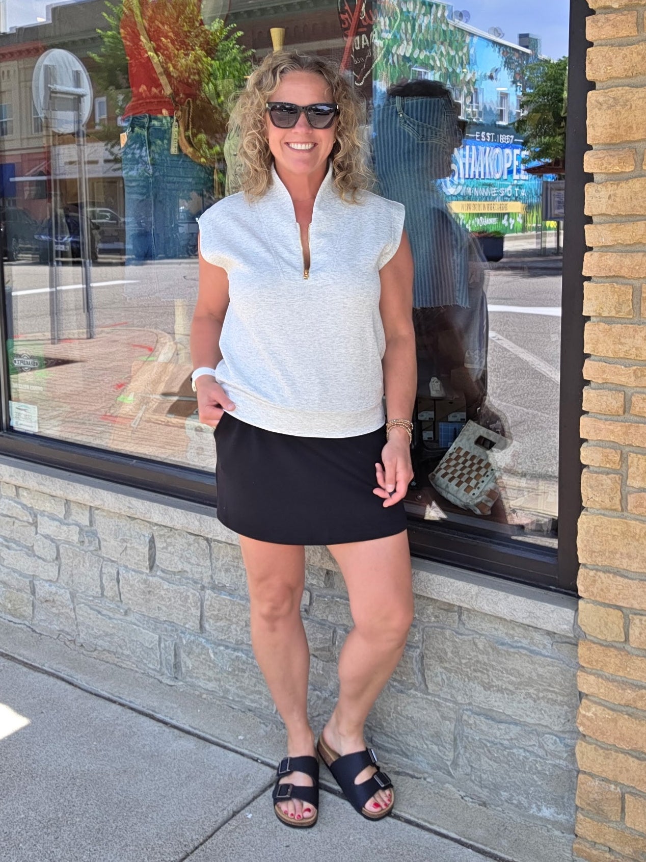 Black Skort Bottom- Skirt RAE MODE