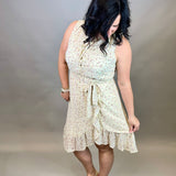 Floral Sleeveless Ruffle Hem Dress Dresses DOE & RAE
