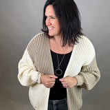 Color Block Open Cardigan Tops- Cardigans EE:SOME