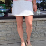 Heathered Grey Skort Bottom- Skirt RAE MODE