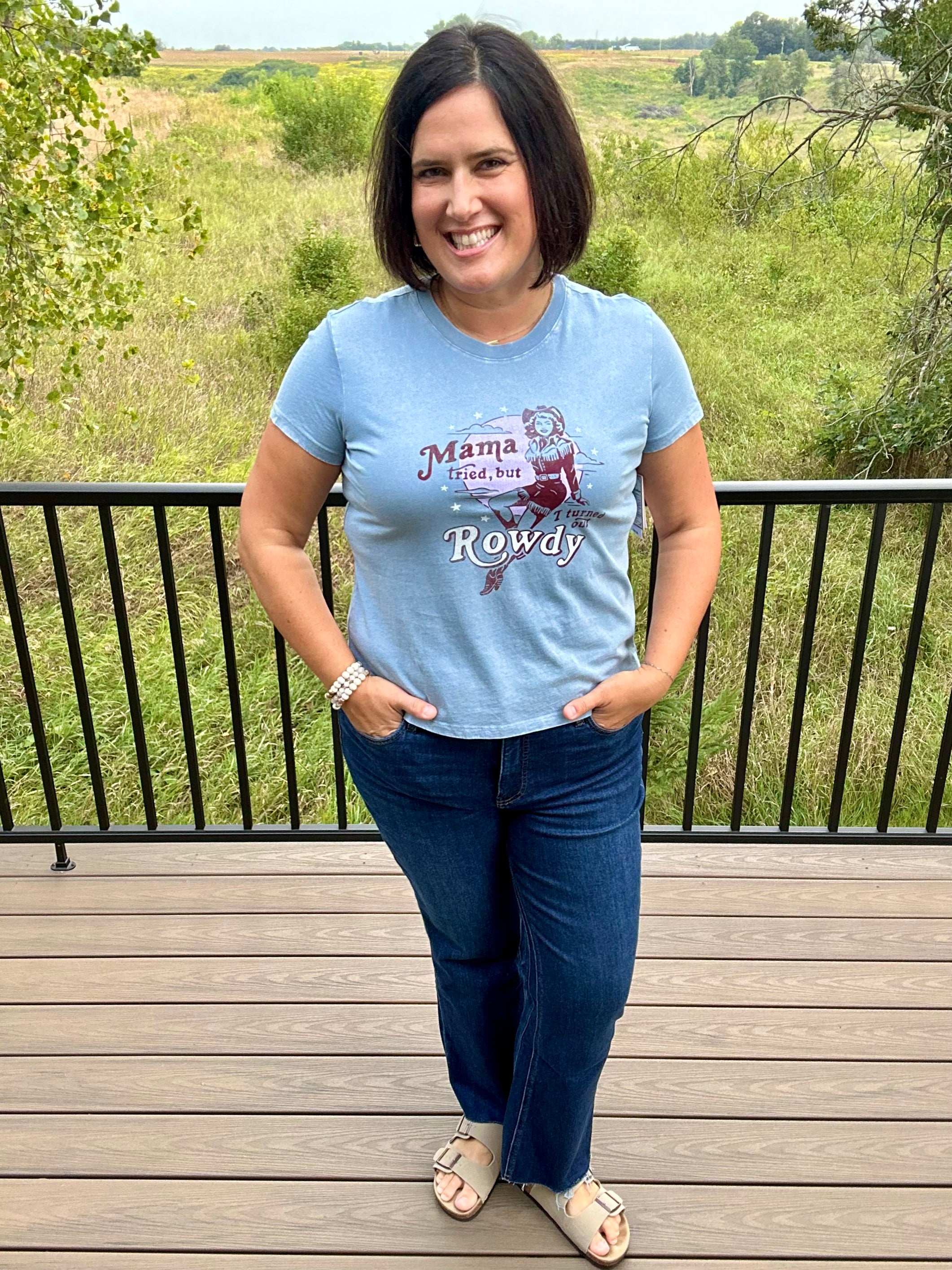 "Mama Tried" Rowdy Graphic Tee Top - Tee FLAG AND ANTHEM