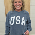 Navy Jordan USA Sweatshirt Top - Sweatshirt THREAD & SUPPLY