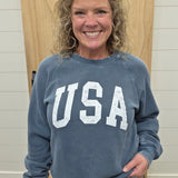 Navy Jordan USA Sweatshirt Top - Sweatshirt THREAD & SUPPLY