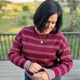 Wine Ely Sweater