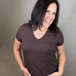 Coffee Bean Tatiana Tee Top - Tee THREAD & SUPPLY