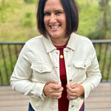 Tyler Ecru Denim Jacket