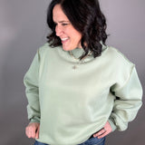 Sage Reversible Mock Neck