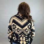 Black Aztec Canyon Jacket Outerwear- Jackets THREAD & SUPPLY
