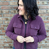 Plum Shirt Jacket