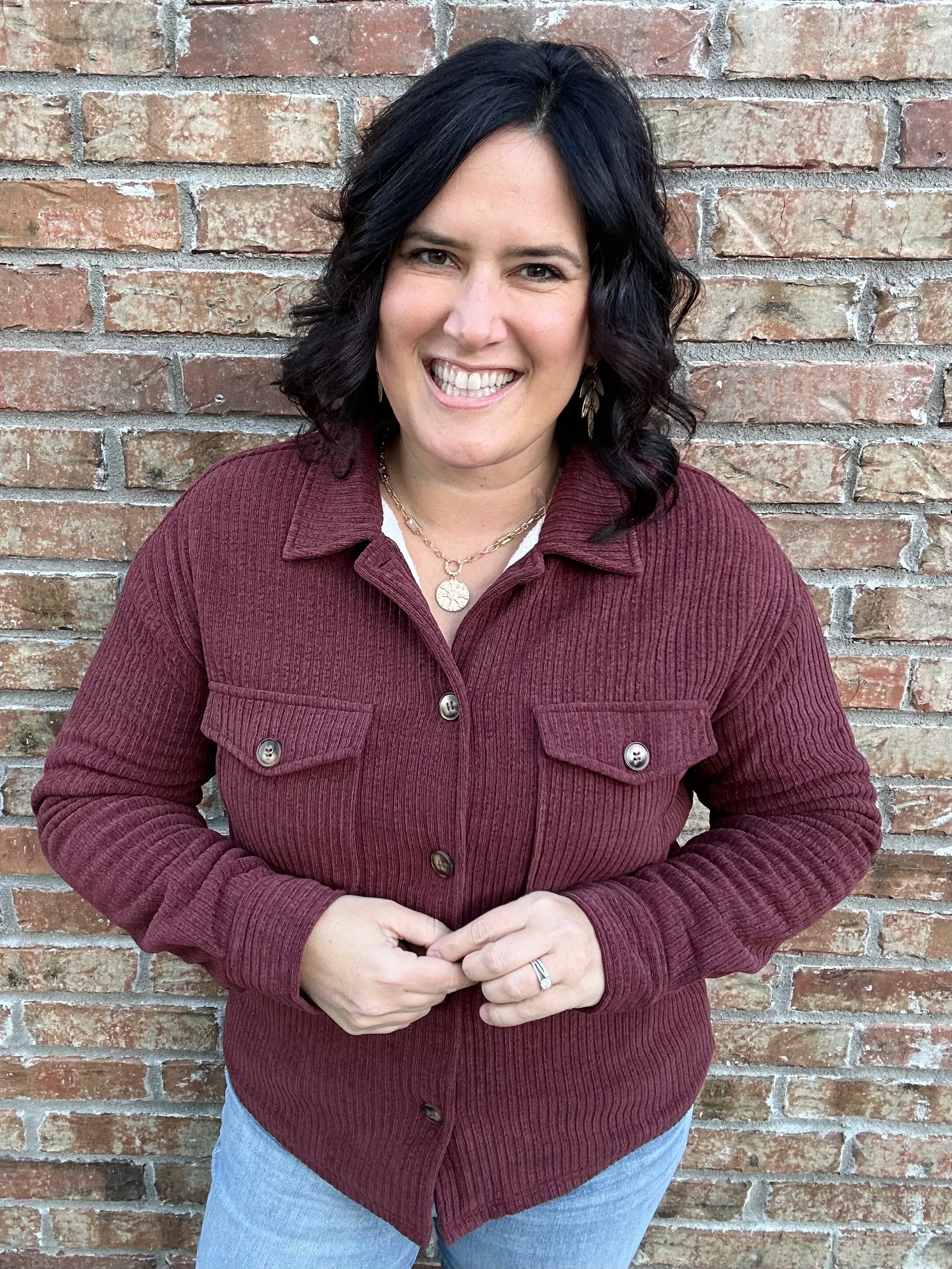 Rust Lined Shirt Jacket Outerwear- Jackets STACCATO