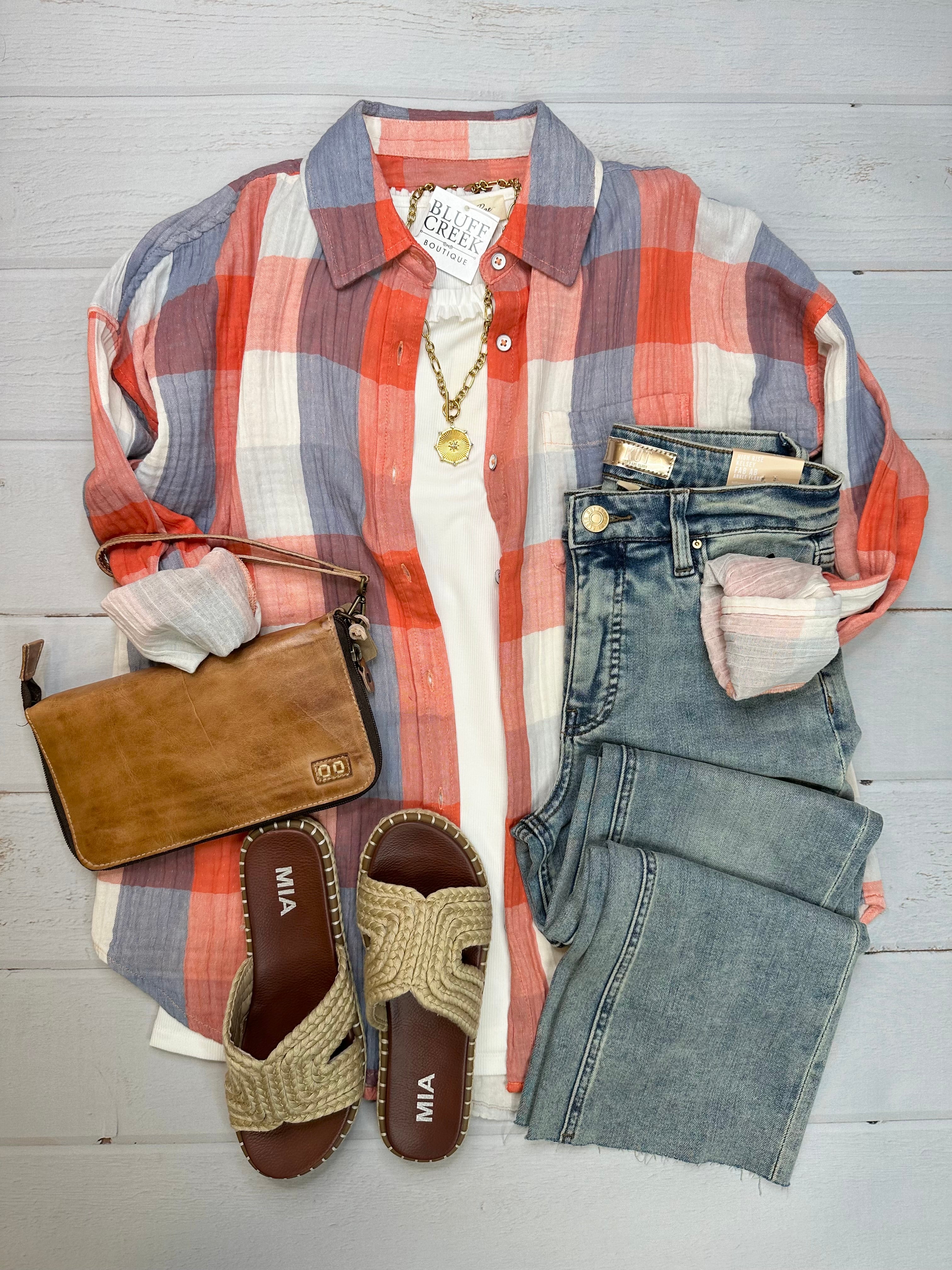 Brookside Shirt Tops - Button Ups FLAG AND ANTHEM