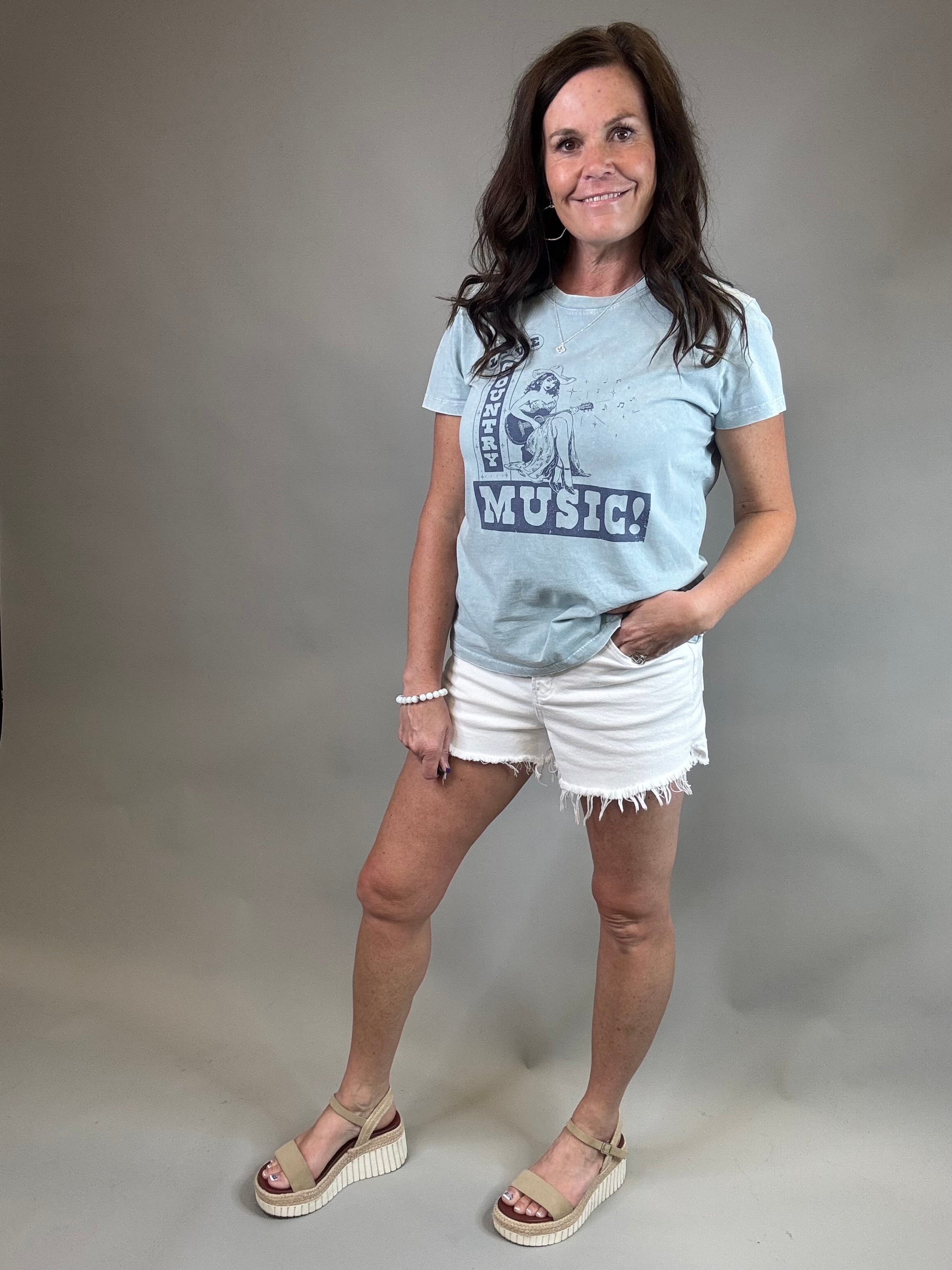 Live Country Music Tee Top - Tee FLAG AND ANTHEM