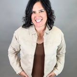 Washed Taupe Sophia Jacket