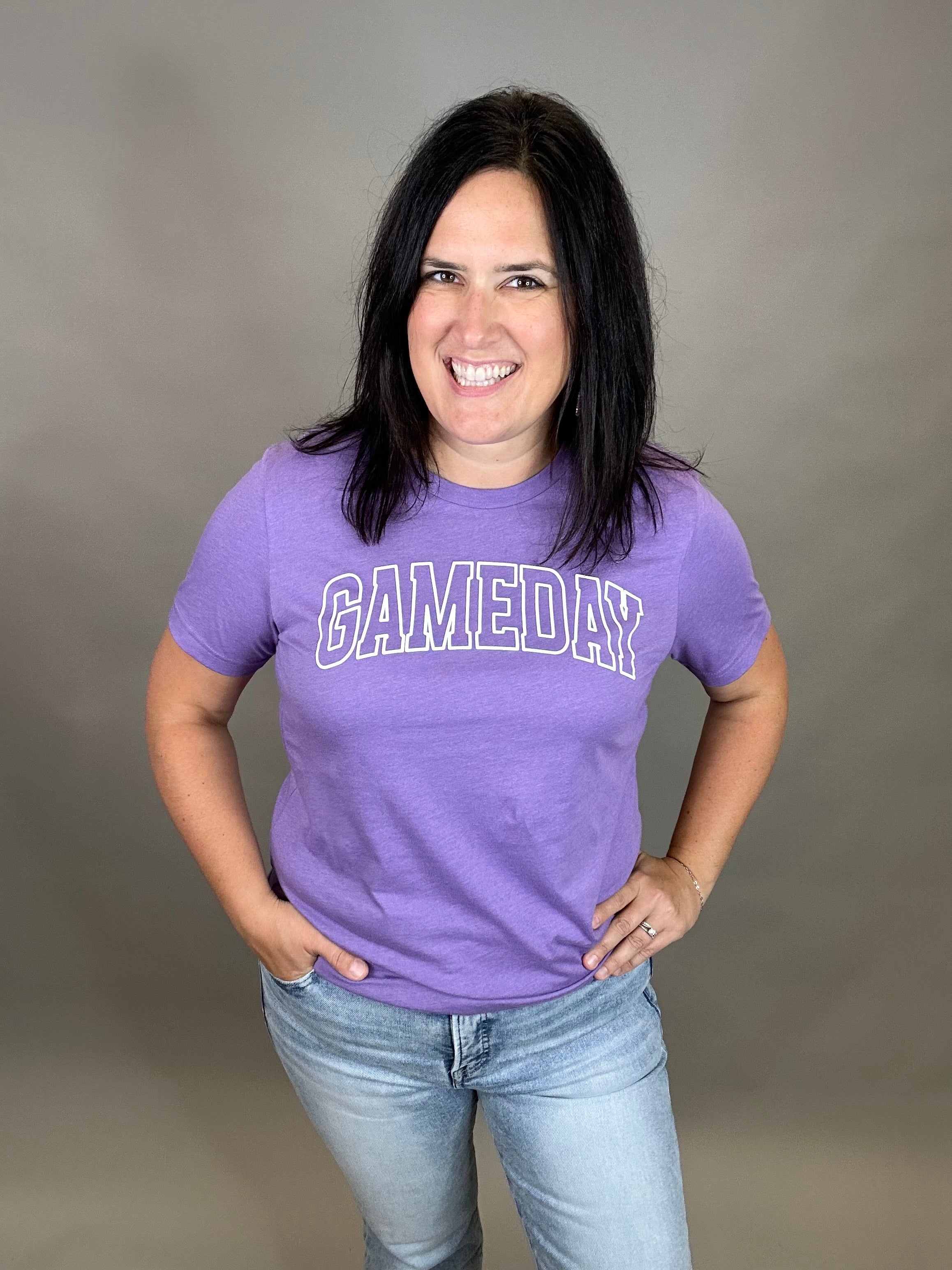 Purple Game Day Tee Top - Tee MUGSBY