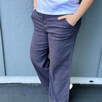 Charcoal Meg Linen Pant Bottom- Pants KUT FROM THE KLOTH