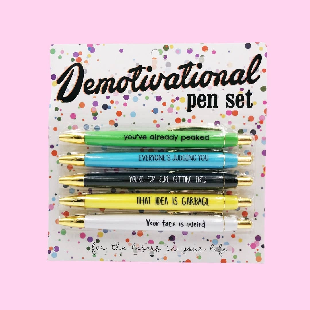 Demotivational Pen Set Home-Stationery FUN CLUB