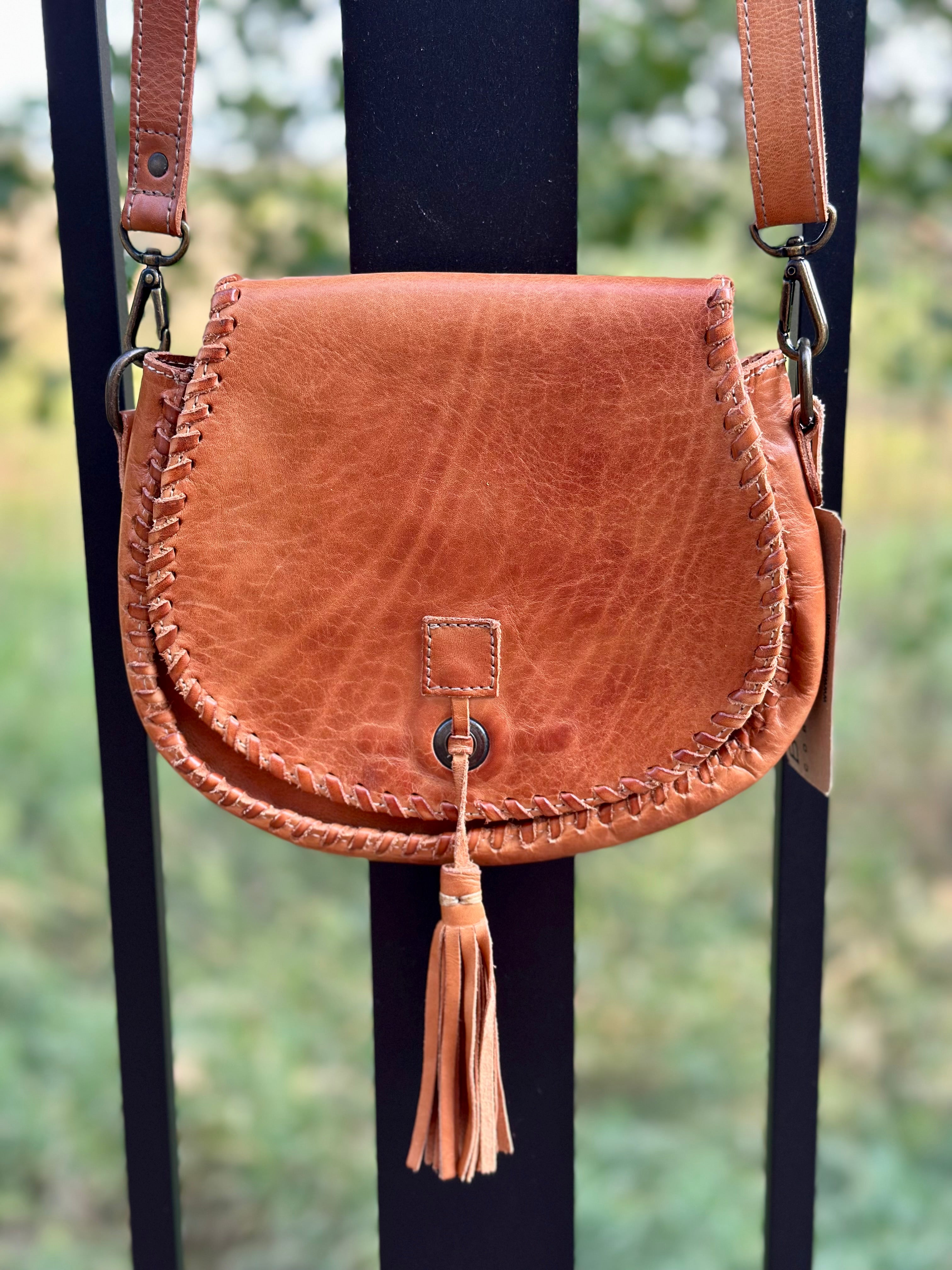 Half Moon Tan Rustic (Bed Stu) Bags- Purses BED STU