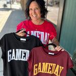 Red Game Day Top Tops- Sweatshirt PANACHE