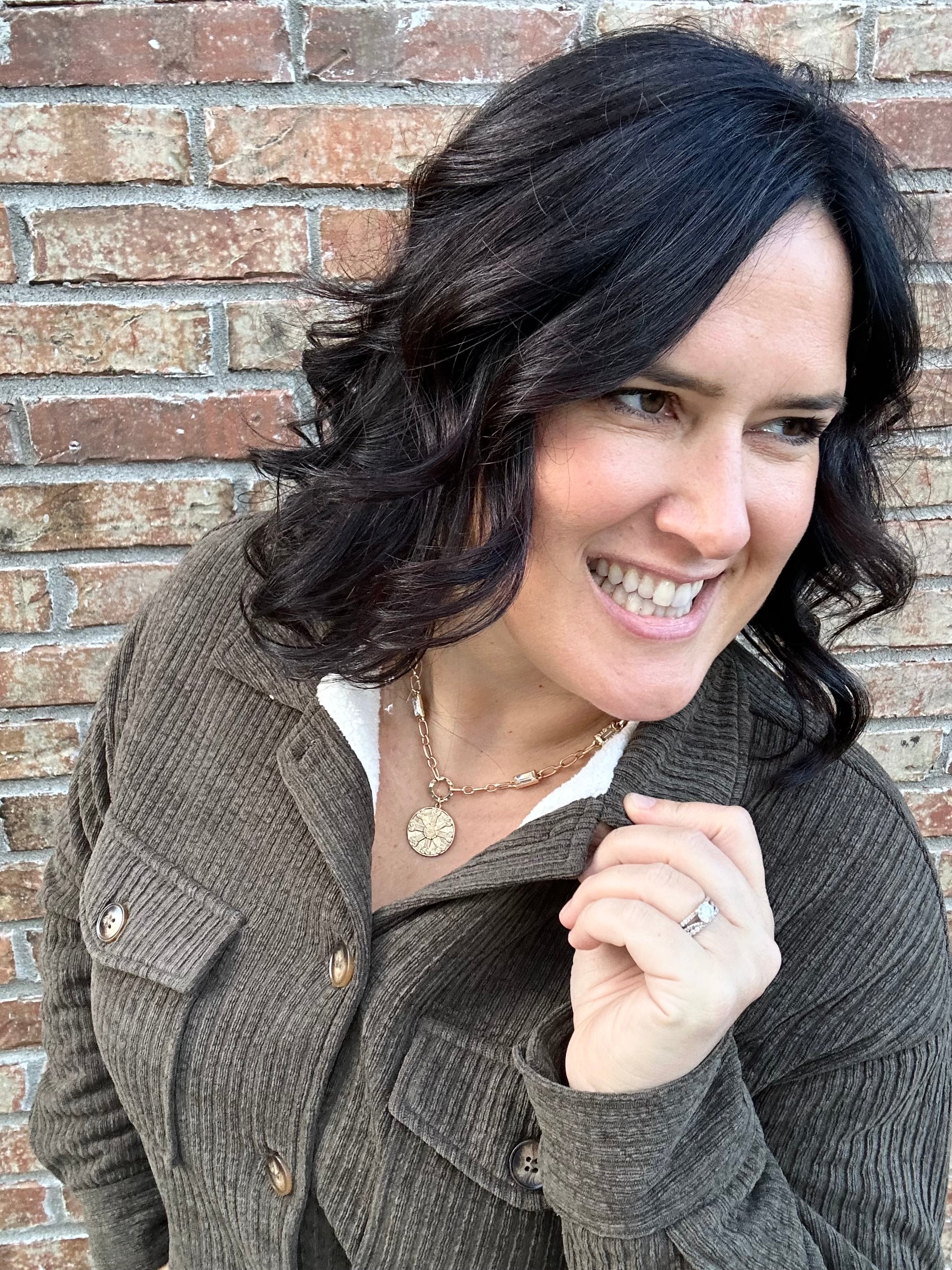 Olive Lined Shirt Jacket Outerwear- Jackets STACCATO