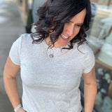 Heather Grey Asher Tee Top - Tee THREAD & SUPPLY