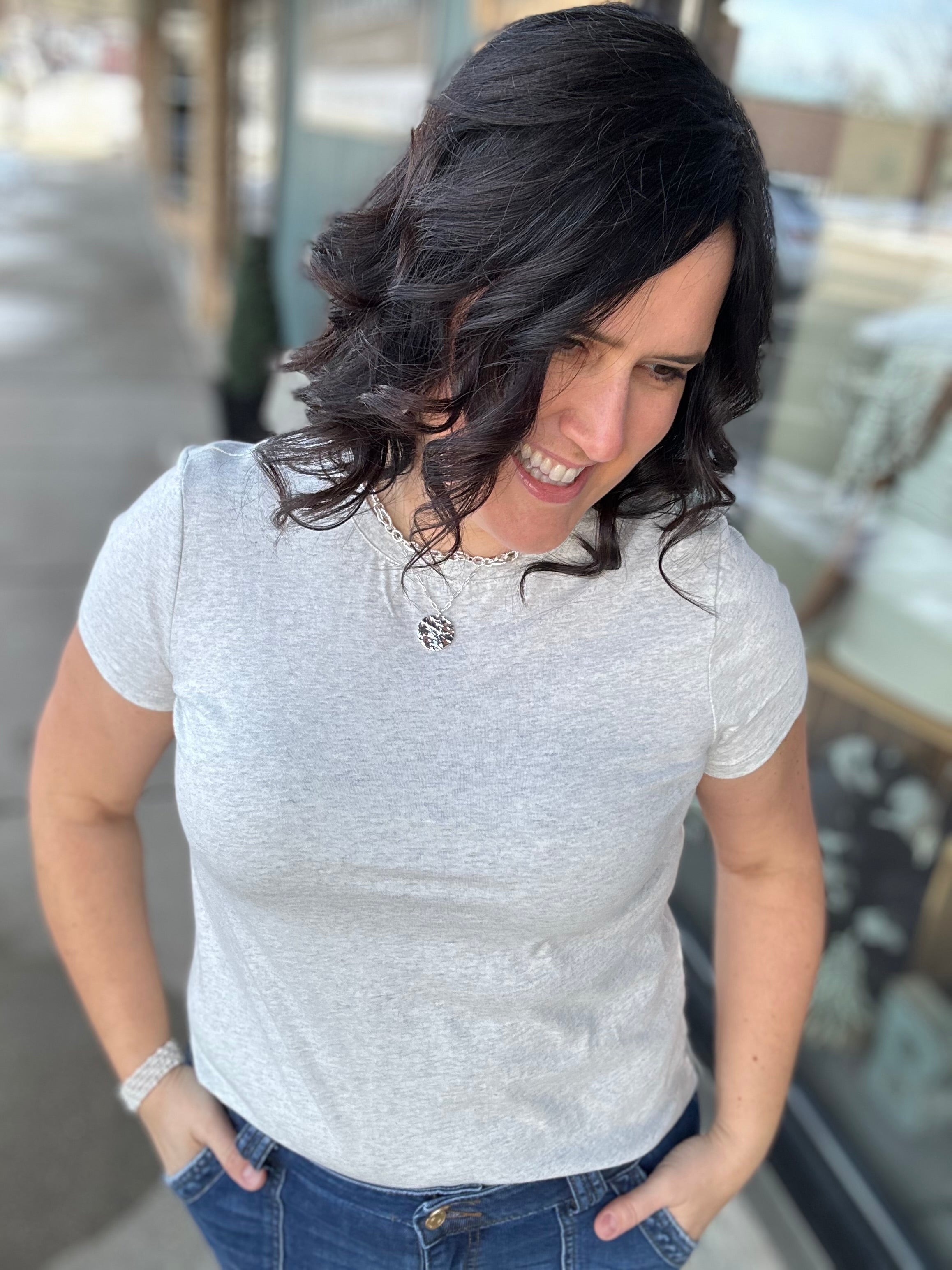 Heather Grey Asher Tee Top - Tee THREAD & SUPPLY