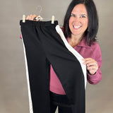 Lula Side Stripe Wide Bottoms - Pants P.CILL