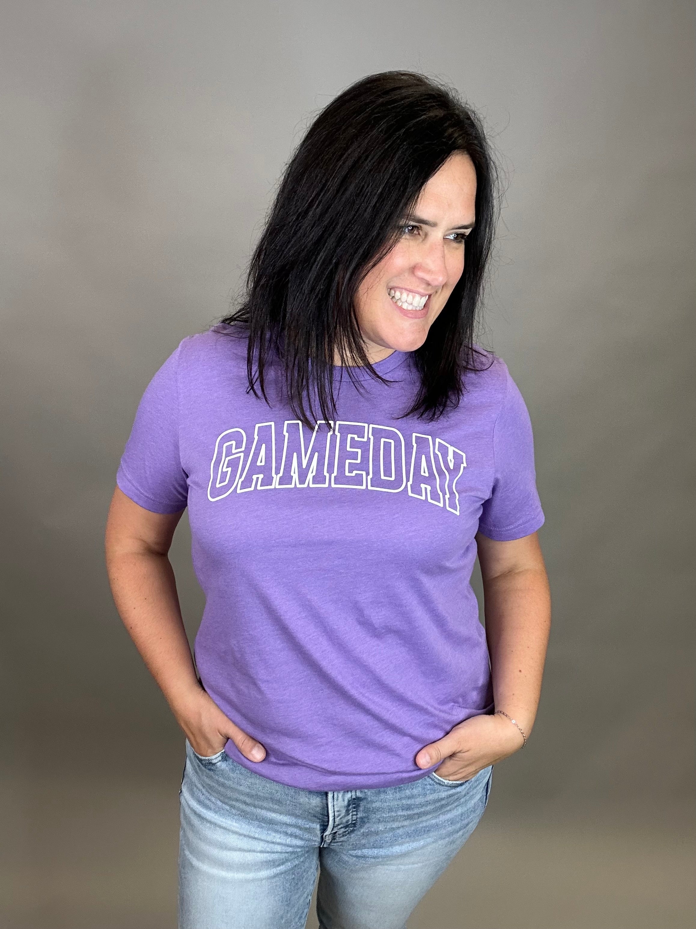 Purple Game Day Tee Top - Tee MUGSBY