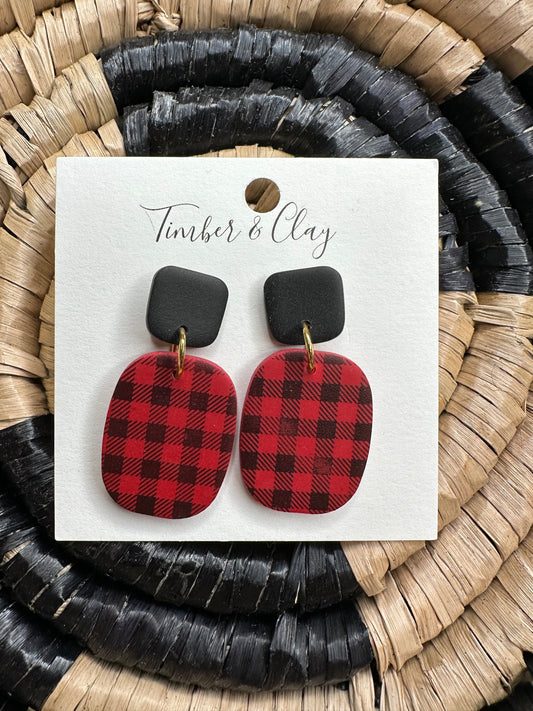 Plaid Earrings