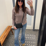 Taupe Black Ely Sweater Top - Sweater THREAD & SUPPLY