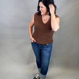 Cuffed Deep Rhino Mid Rise Straight Leg