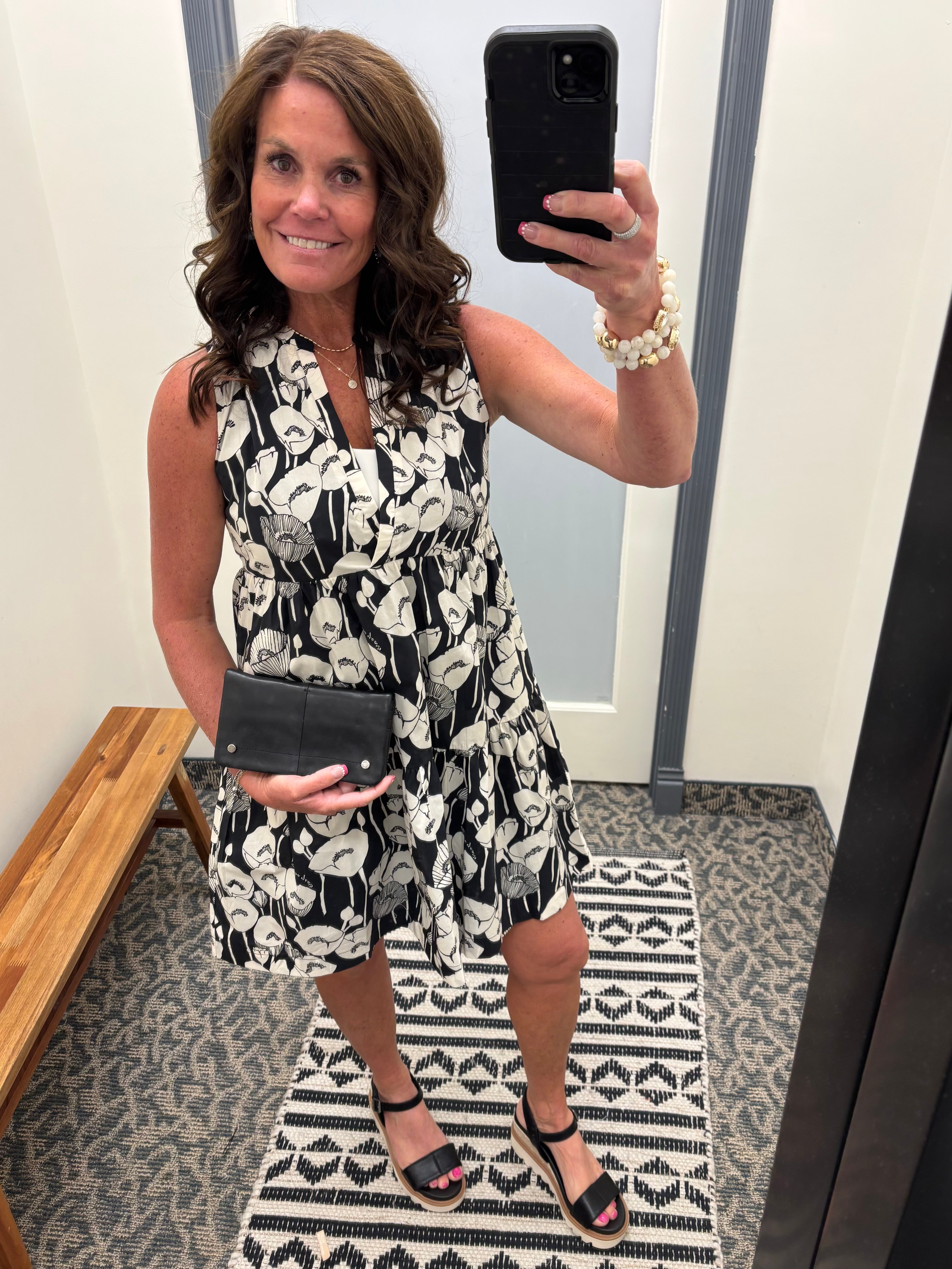 Surplice Tiered Dress Dresses DOE & RAE