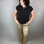 Gold Coated Charlotte Bottoms - Pants KUT FROM THE KLOTH