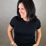 Black Tanya Tee Top - Tee THREAD & SUPPLY
