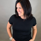 Black Tanya Tee Top - Tee THREAD & SUPPLY