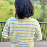 Daisy Sky Striped Cardigan Sweater Tops- Cardigans WISHLIST