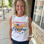 Make America Cowboy Again Tank Tops- Tees HRTandLUV