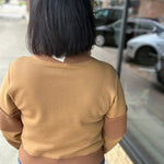 Sepia Half Zip-Up Brushed Terry Top Top - Sweatshirt HEM & THREAD
