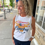 Make America Cowboy Again Tank Tops- Tees HRTandLUV