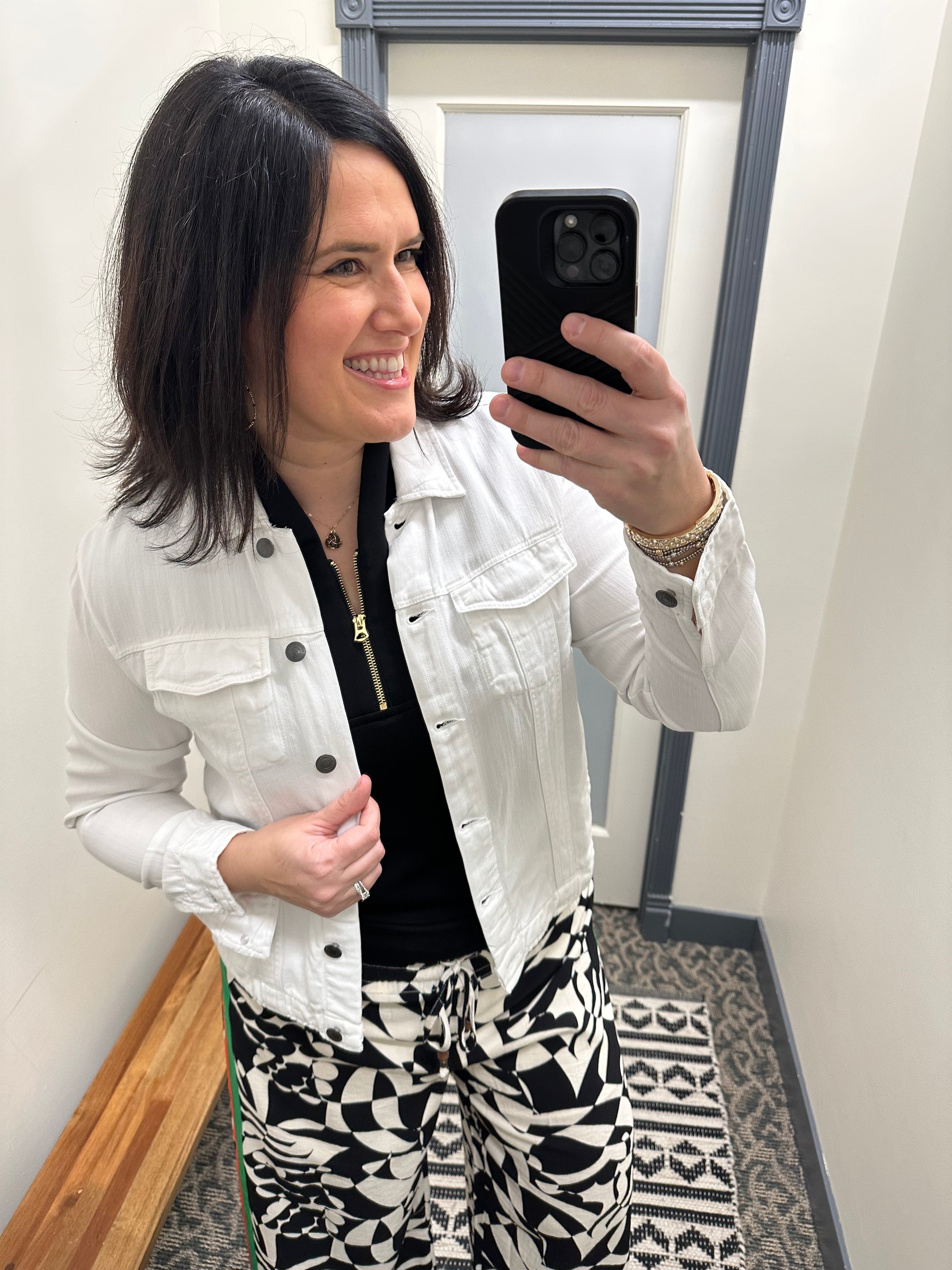 White Jackie Jacket Outerwear- Jackets THREAD & SUPPLY