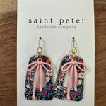 Pink Bow/Floral Jewelry - Earrings St. Peter Hardware