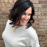 Heather Oatmeal Dream Knit Janie Top