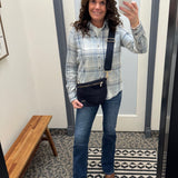 Blue/Tan Beatrice Flannel Tops - Button Ups FLAG AND ANTHEM