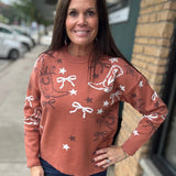Western Theme Sweater