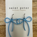 Blue Bow Earrings Jewelry - Earrings St. Peter Hardware