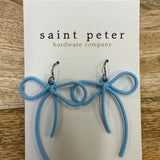 Blue Bow Earrings Jewelry - Earrings St. Peter Hardware