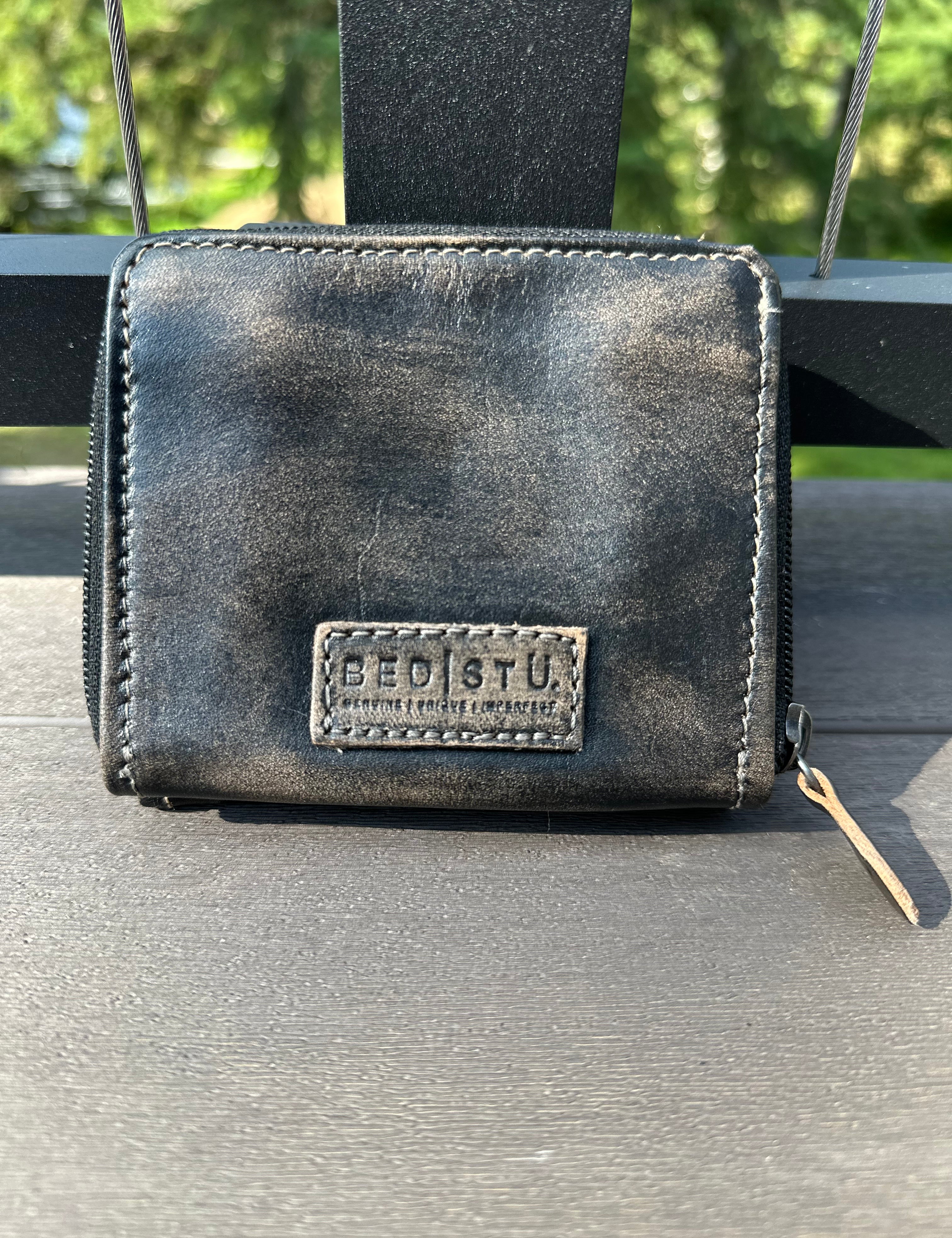 Bed|Stü Plus Wallet — Black Hand Wash Bags- Wallets & Wristlets BED STU
